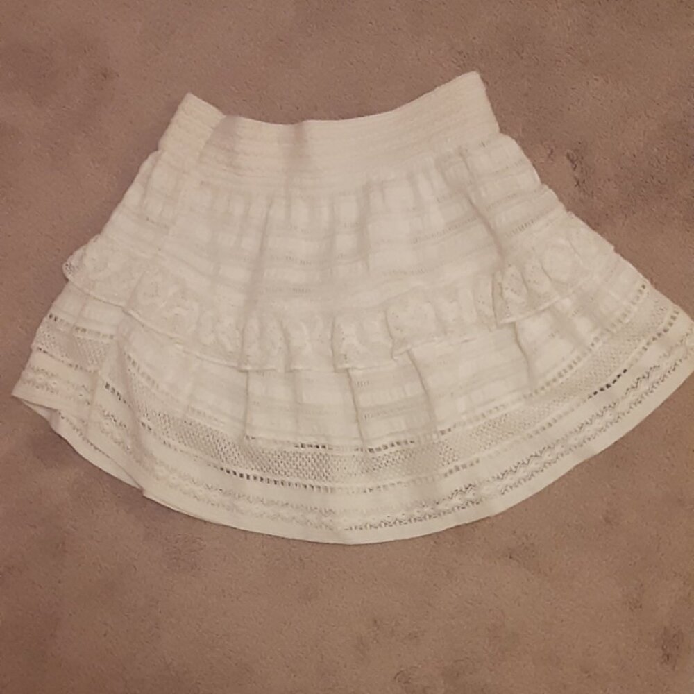 Aerie tiered lace skirt